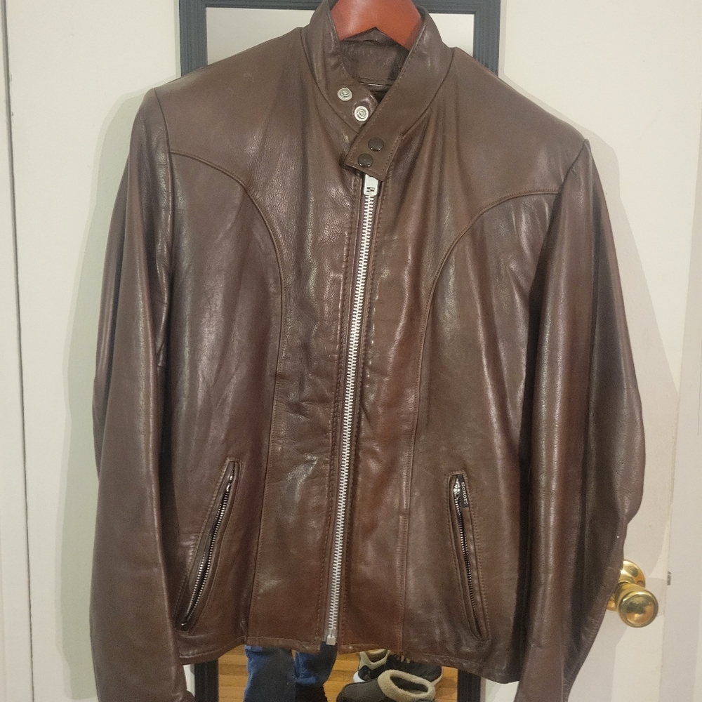 Schott NYC Leather Jacket 40